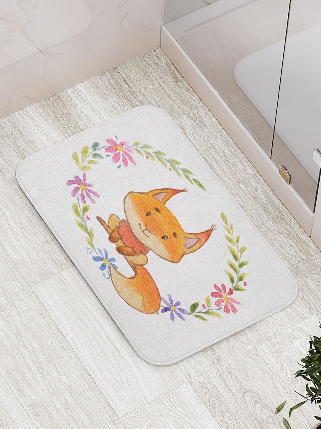 

Коврик противоскользящий для ванной, сауны, бассейна, 77х52 см bath_78324 JoyArty