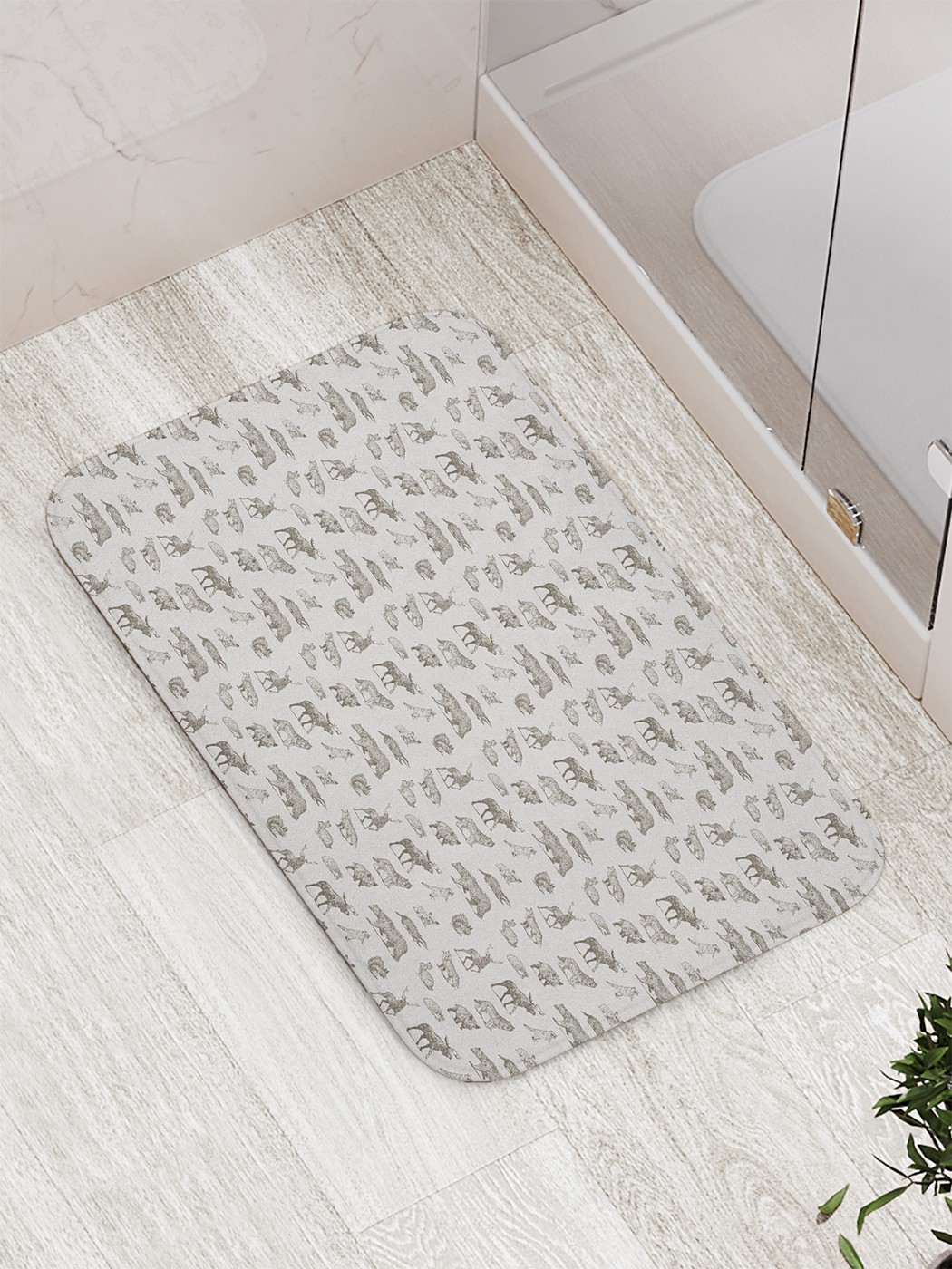 

Коврик противоскользящий для ванной, сауны, бассейна, 77х52 см bath_78321 JoyArty