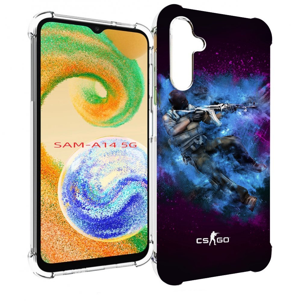 

Чехол MyPads CS-go-террорист для Samsung Galaxy A14 5G, Прозрачный, Tocco
