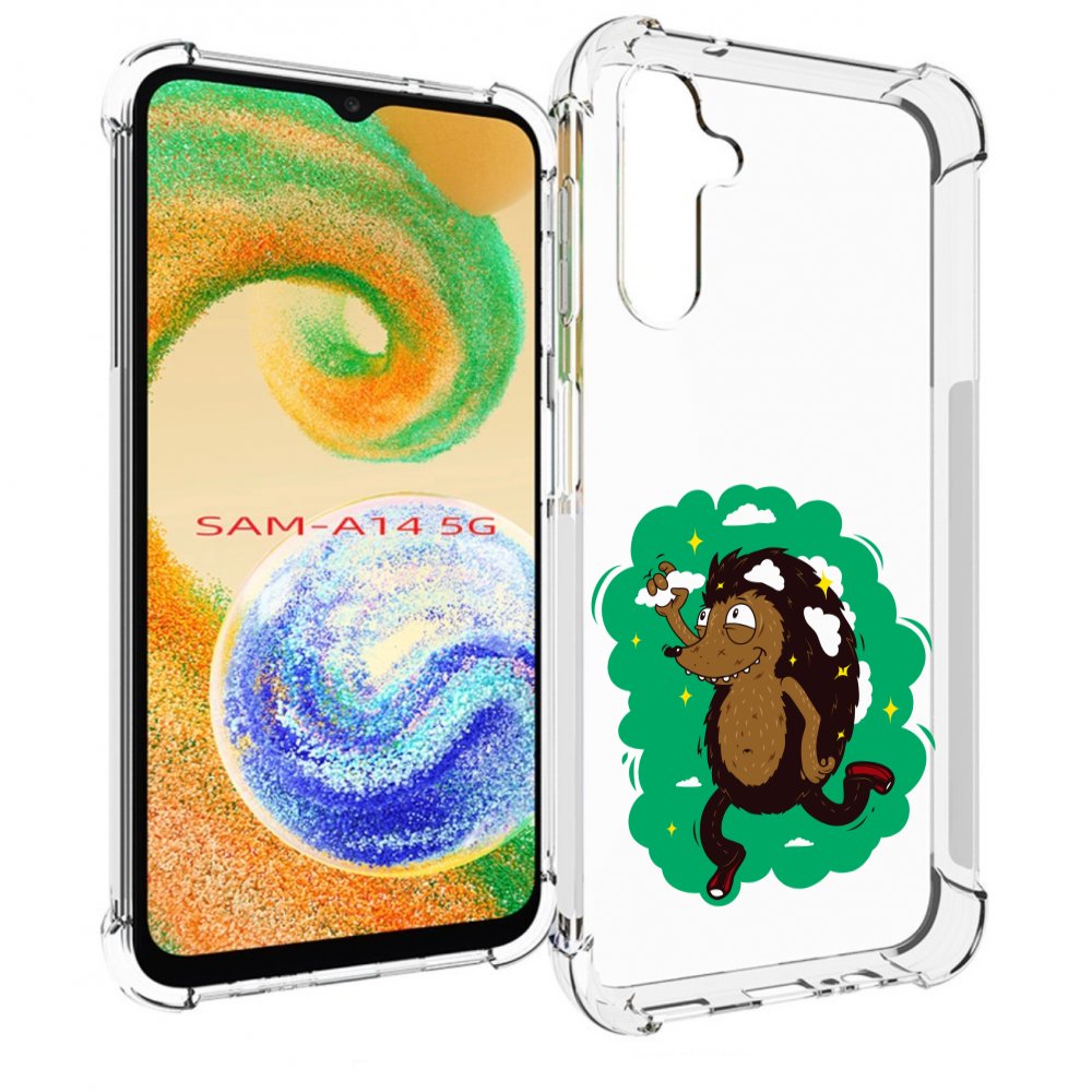 

Чехол MyPads Ежик в облаках для Samsung Galaxy A14 5G, Прозрачный, Tocco