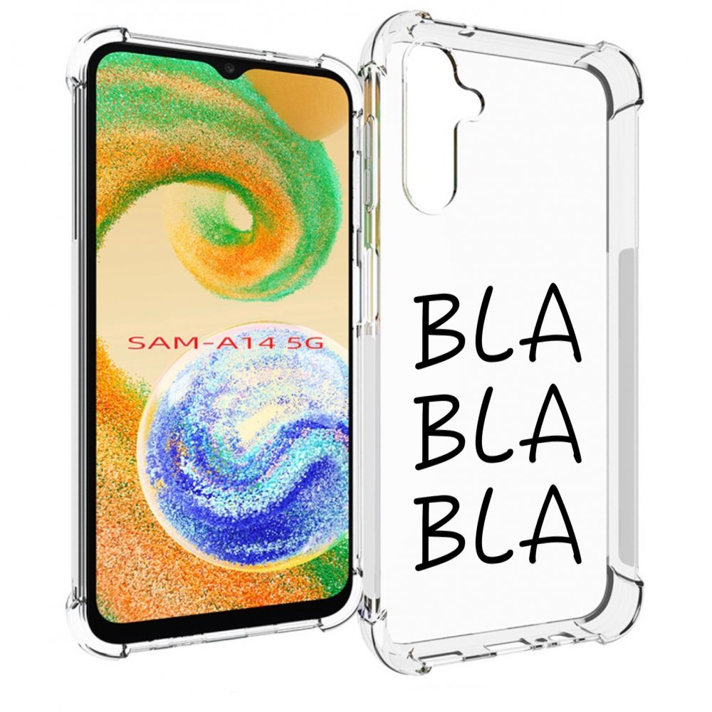 

Чехол MyPads Bla-Bla для Samsung Galaxy A14 5G, Прозрачный, Tocco