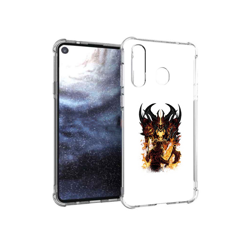 

Чехол MyPads Tocco для Samsung Galaxy A8s демон shadow fiend (PT124633.501.318), Прозрачный, Tocco