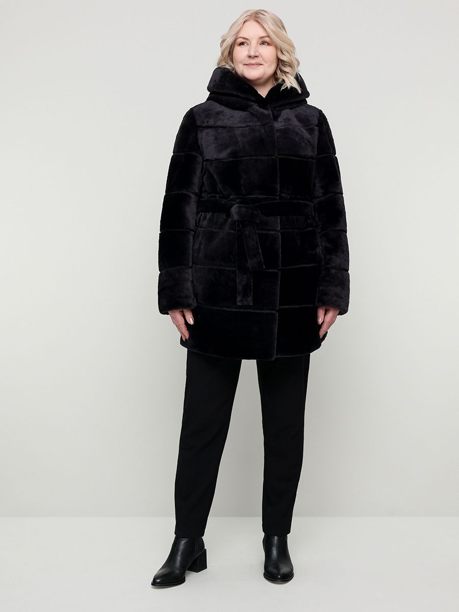 

Шуба женская ALEF 4186 серая 40 RU, Серый, 4186