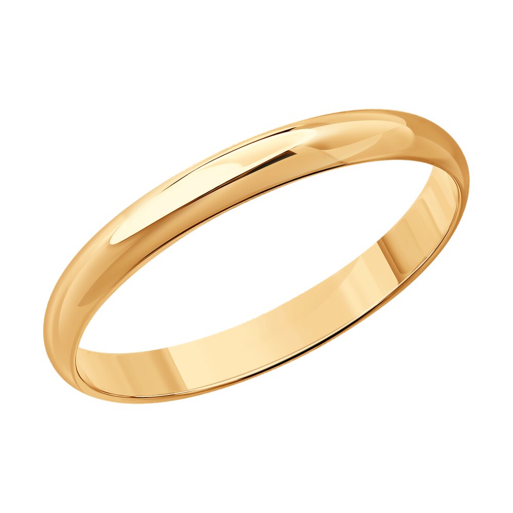 

Кольцо обручальное из красного золота р.  Diamant 51-111-00323-1, 51-111-00323-1