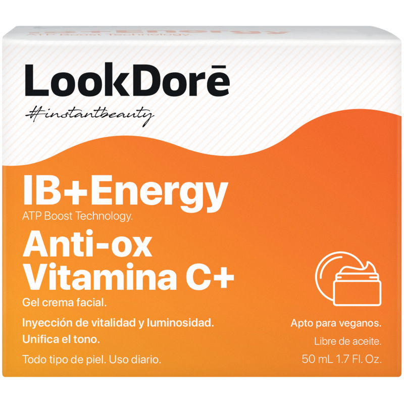 фото Легкий тонизирующий крем-флюид lookdore ib+energy anti-ox vitamin c+ cream 50 ml