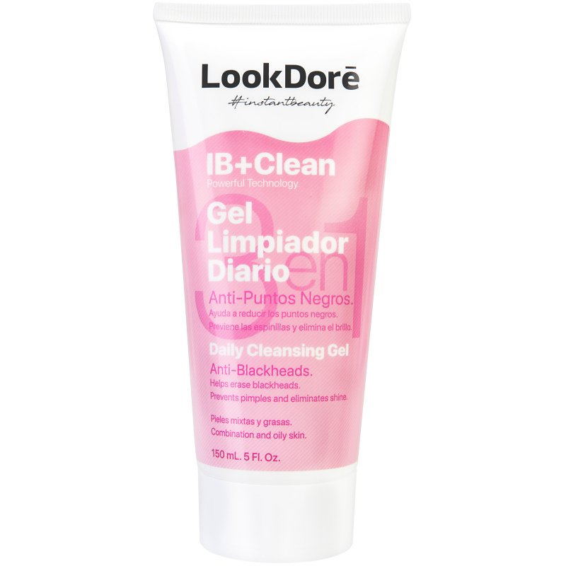 фото Очищающий гель 3 в 1 от черных точек lookdore ib+clean daily cleansing gel 3 in 1 150 мл