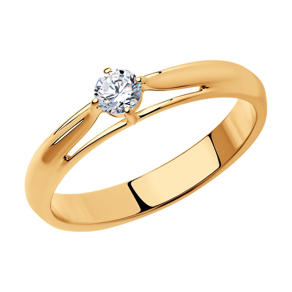 

Кольцо из серебра с фианитом р. 19,5 Diamant 93-110-01381-1, 93-110-01381-1