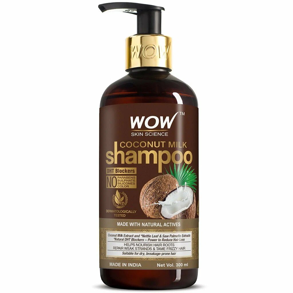 

Шампунь WOW Skin Science для поврежденных волос, с кокосовым молоком, 300 мл