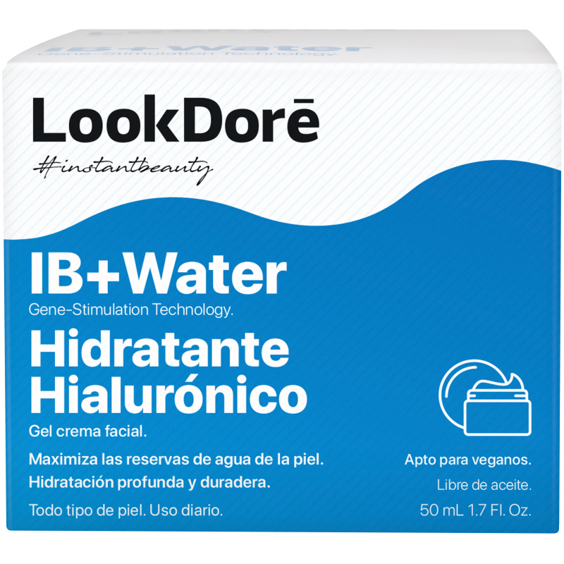 фото Гель-крем для интенсивного увлажнения lookdore ib+ water moisturising hyaluronic 50 мл