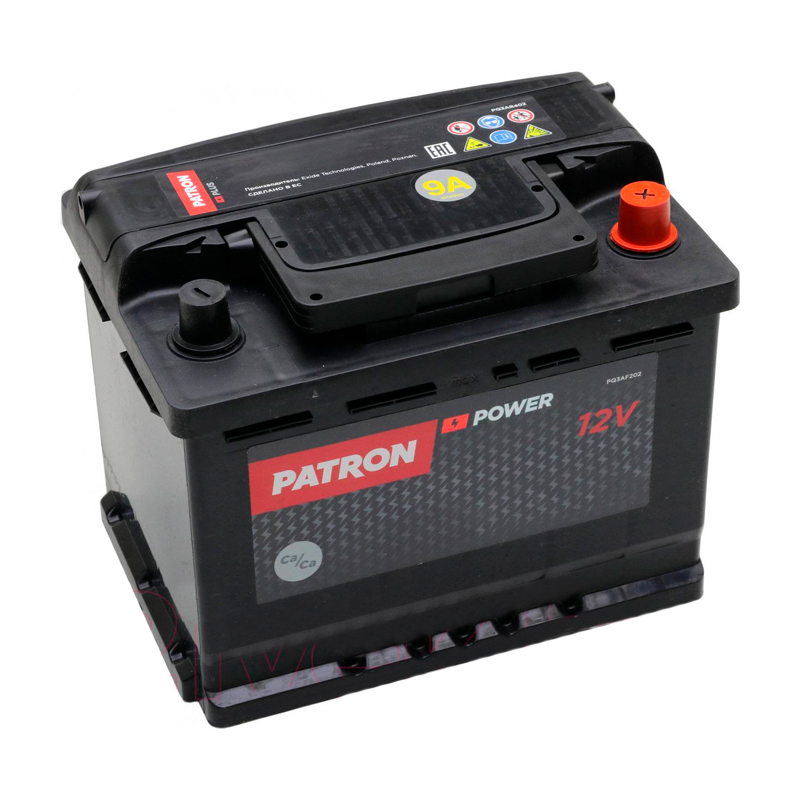 Аккумулятор PATRON POWER 12V 60AH 500A ETN 0(R+) B13 242x175x190mm 13,3kg PATRON PB60-500R