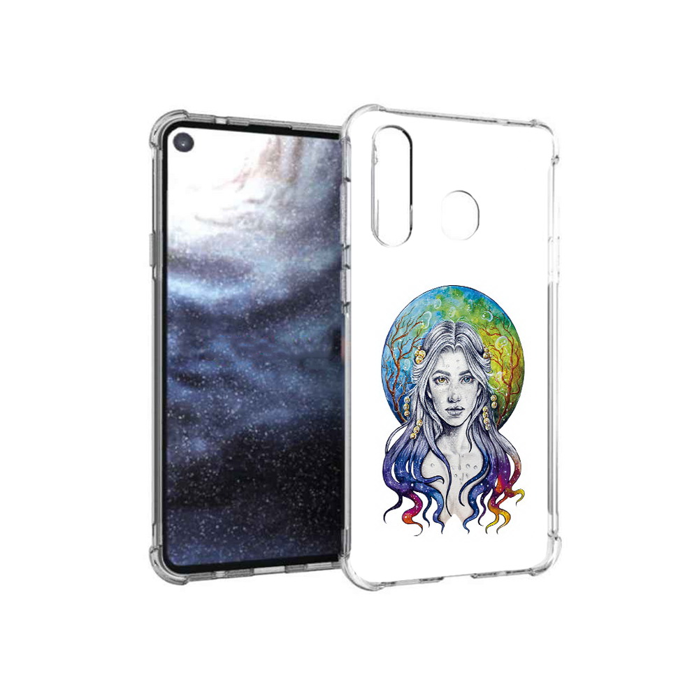 Чехол MyPads Tocco для Samsung Galaxy A8s девушка с красивыми волосами (PT124633.501.313)