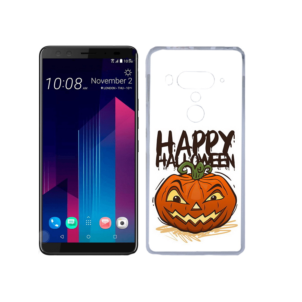 

Чехол MyPads Tocco для HTC U12+ Хэллоуин счастливый, Прозрачный, Tocco