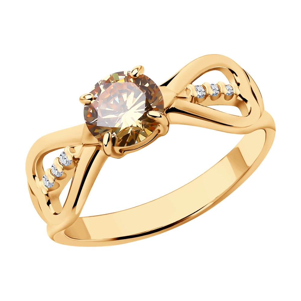 

Кольцо из серебра р. 17 Diamant 93-110-01551-2, фианит, 93-110-01551-2