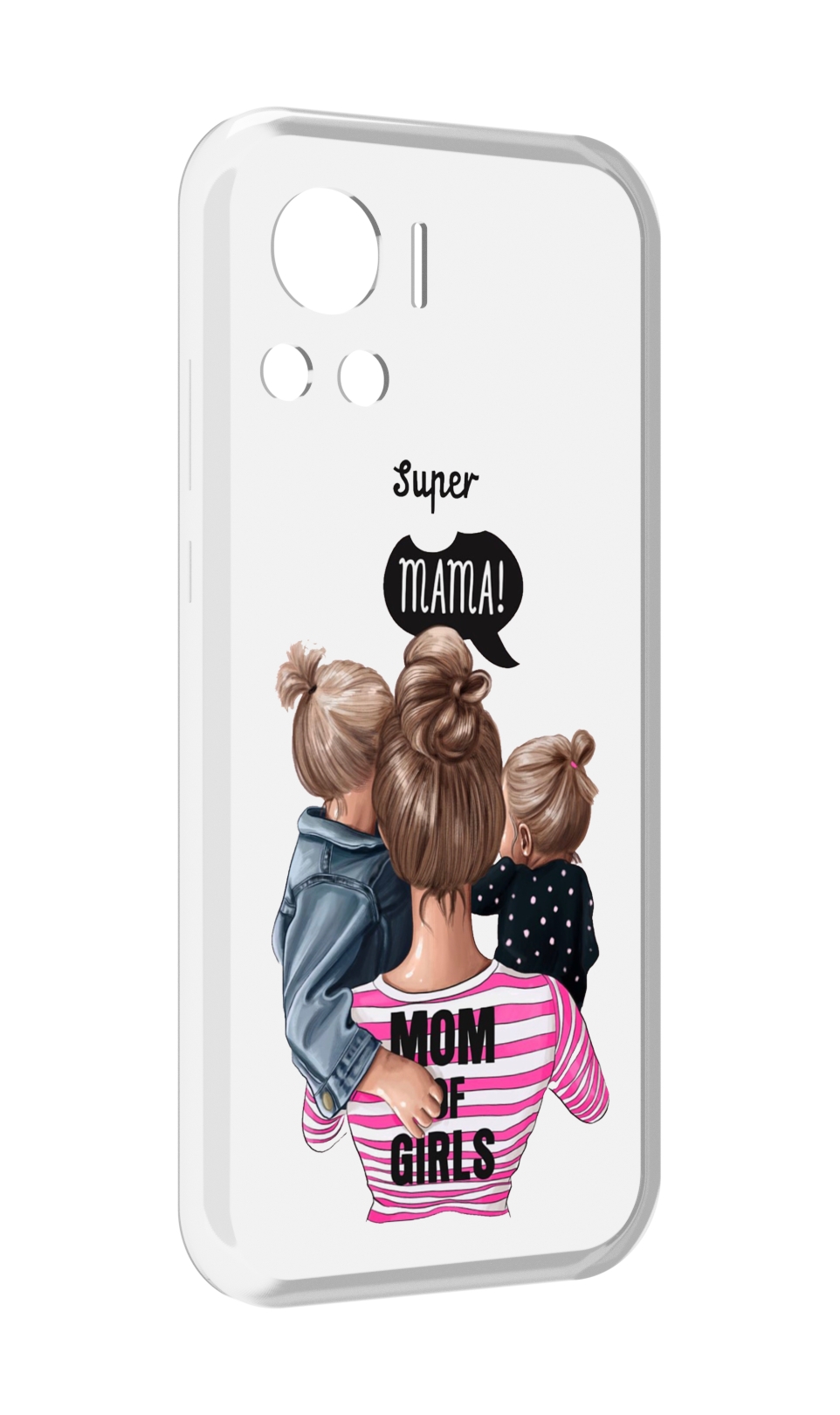 

Чехол MyPads Супер-мама-2 женский для Motorola Edge 30 Ultra, Прозрачный, Tocco