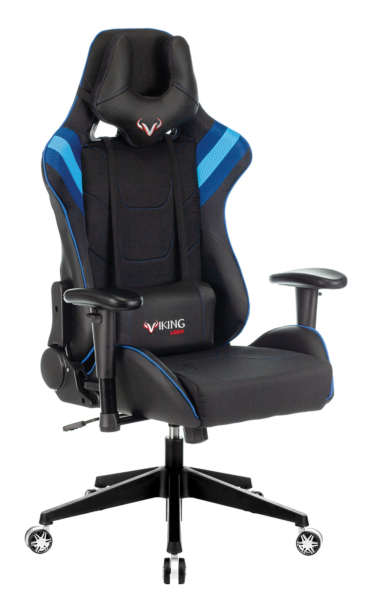 фото Игровое кресло zombie viking 4 aero blue, черный/синий/голубой