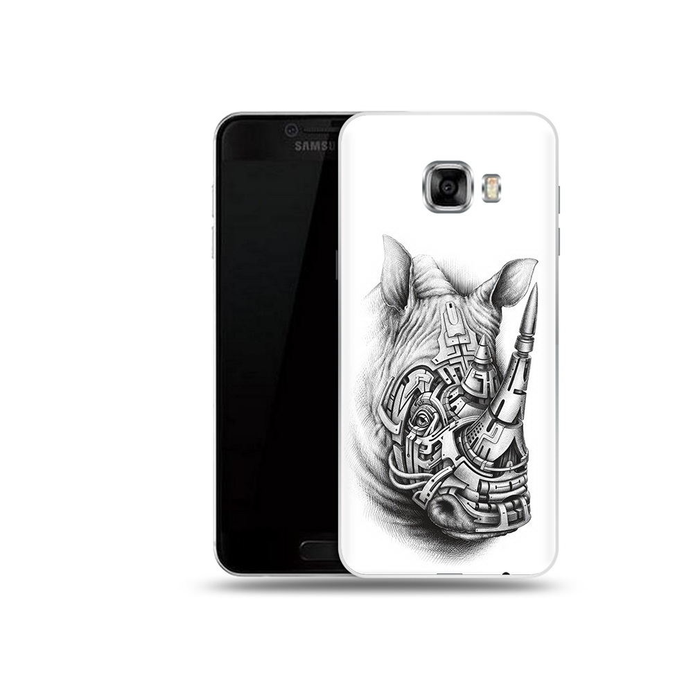 

Чехол MyPads Tocco для Samsung Galaxy C5 (2016) стальной носорог, Прозрачный, Tocco