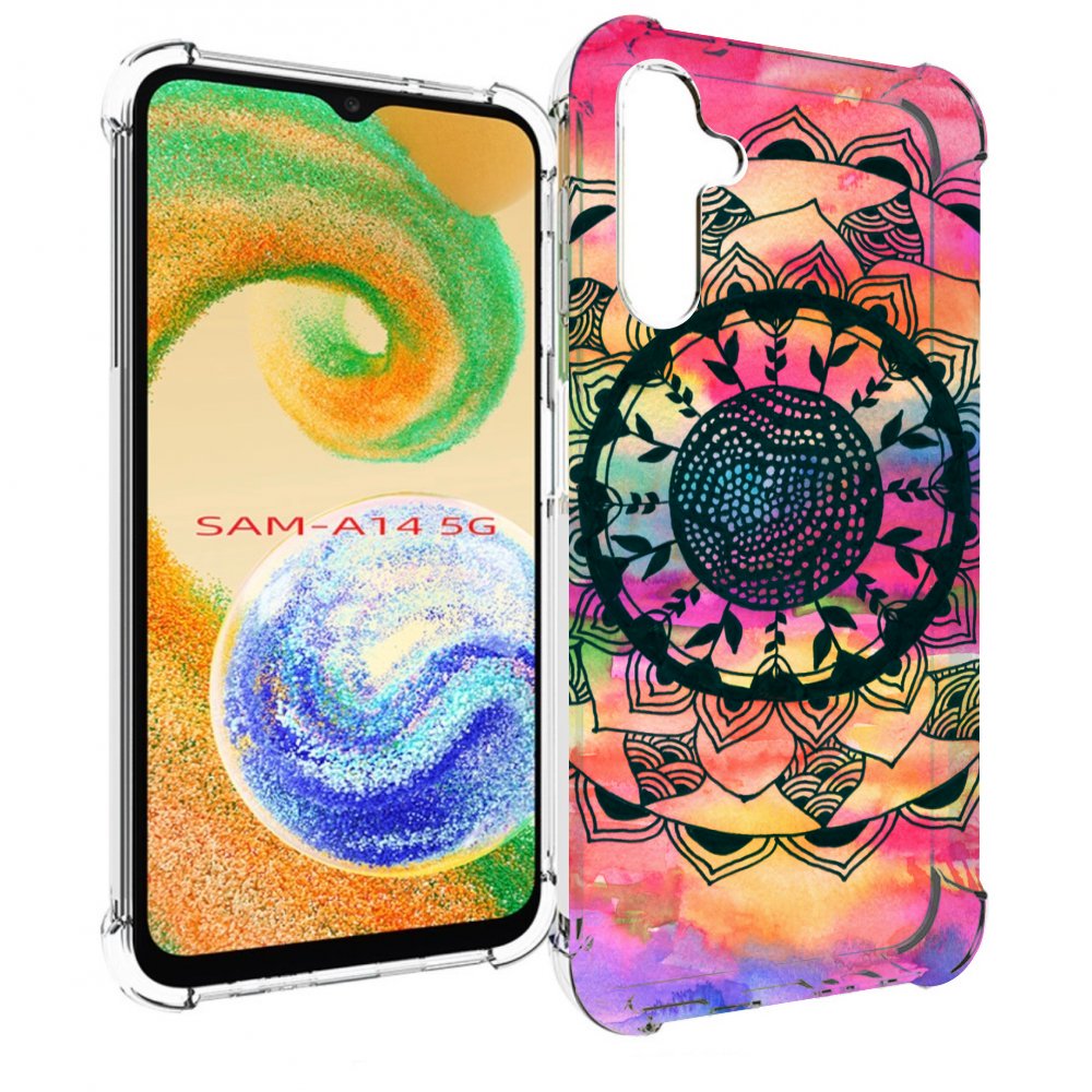 

Чехол MyPads яркая абстракция круглый цветок для Samsung Galaxy A14 5G, Прозрачный, Tocco