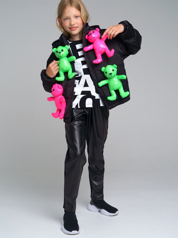 

Куртка детская PlayToday 12221080, черный, разноцветный, р. 128, 12221080