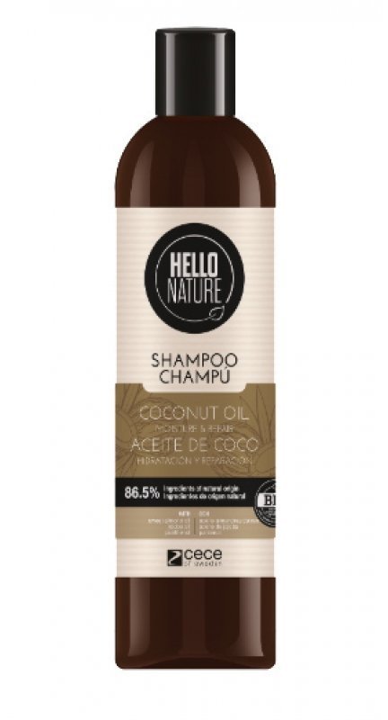 фото Шампунь для волос hello nature coconut oil shampoo, 300 мл