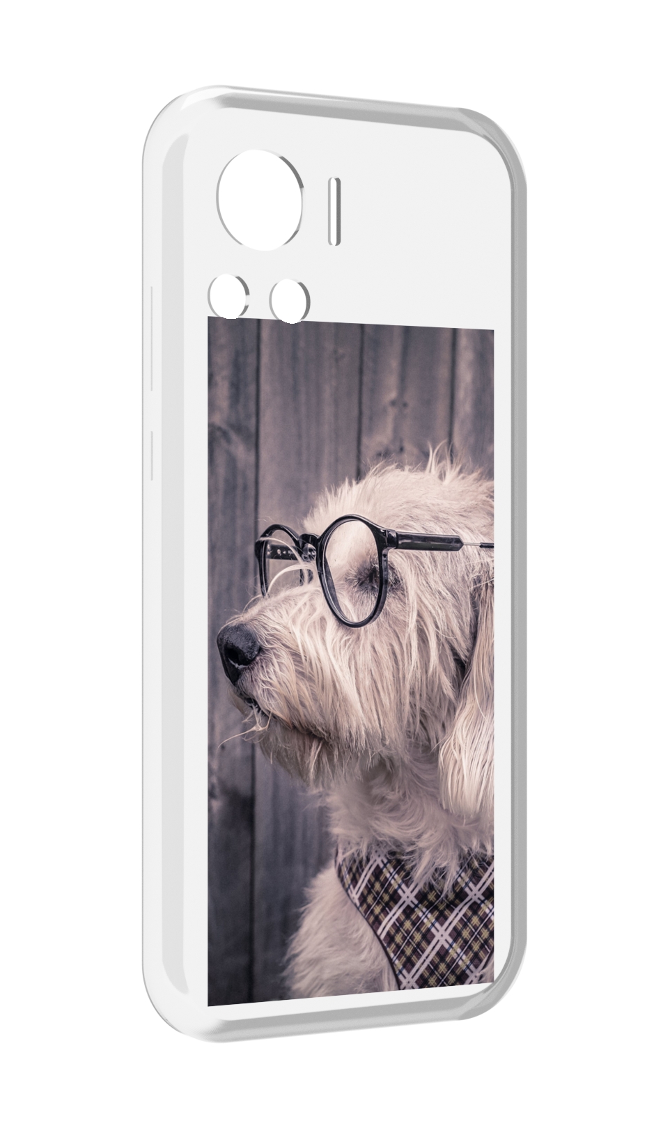 

Чехол MyPads Собака-в-очках для Motorola Edge 30 Ultra, Прозрачный, Tocco