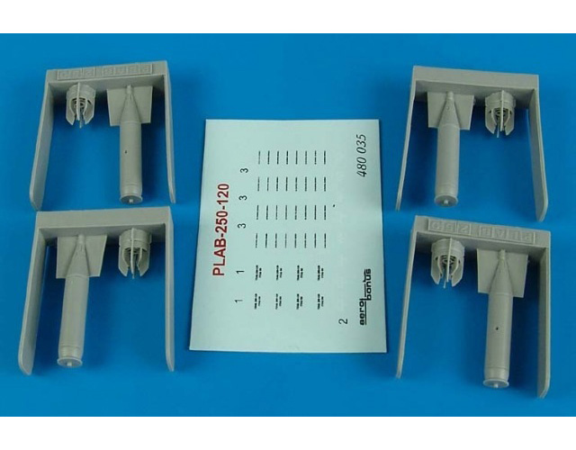 

Набор дополнений Aires 1/48 PLAB-250-120 Soviet anti-submarine bombs 480 035