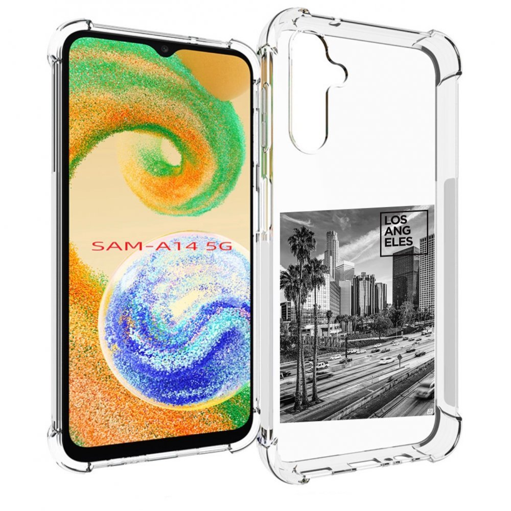

Чехол MyPads черно белый лос анджелес для Samsung Galaxy A14 5G, Прозрачный, Tocco