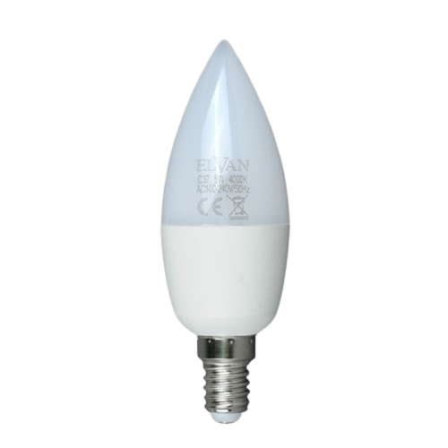

E14-7W-6000K-C37 Лампа LED Свеча OPAL