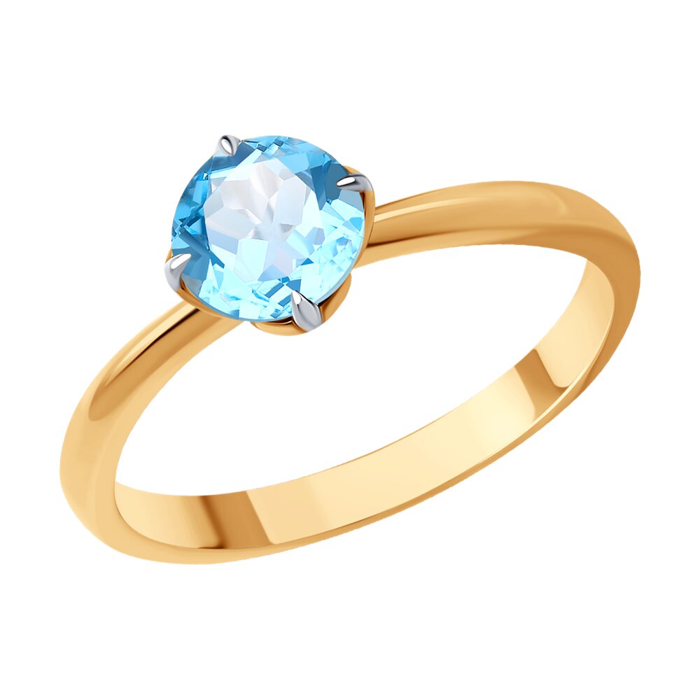 

Кольцо из золота р. 18 Diamant 51-310-01767-1, топаз, 51-310-01767-1