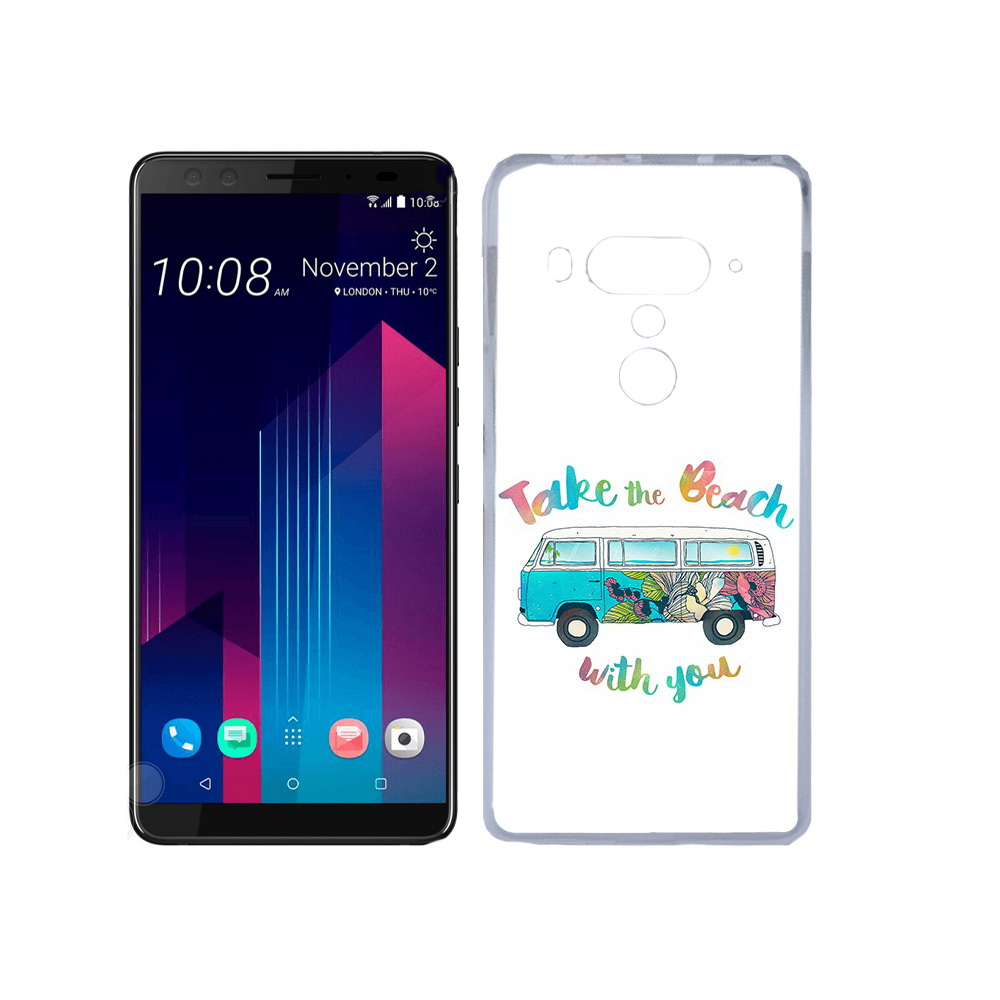 

Чехол MyPads Tocco для HTC U12+ Хиппи автобус, Прозрачный, Tocco