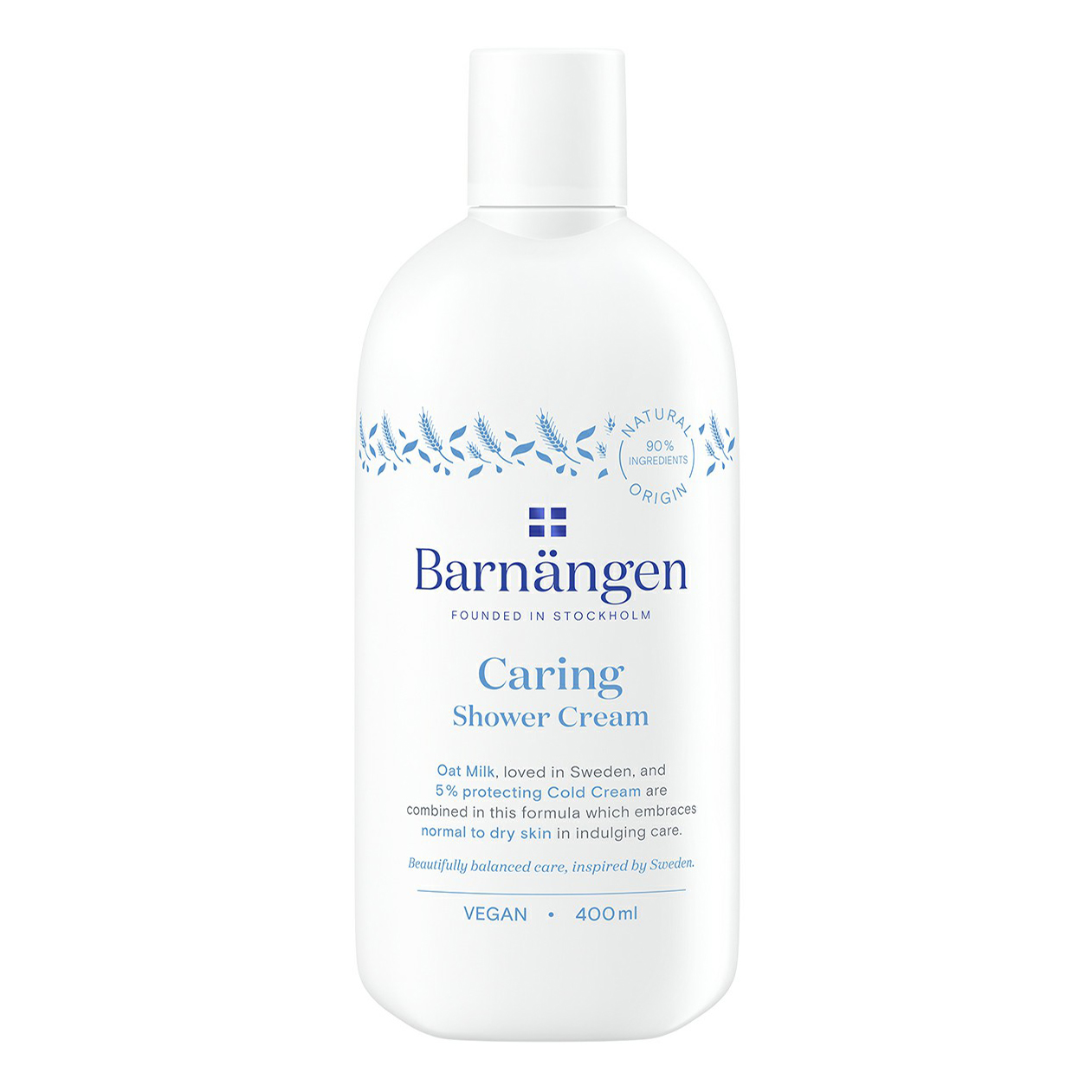Гель-крем для душа Barnangen Caring ухаживающий для нормальной и сухой кожи 400 мл
