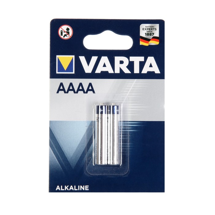 

Батарейка алкалиновая Varta, AAAA, LR8D425(LR61/25A)-2BL, 1.5В, блистер, 2 шт.