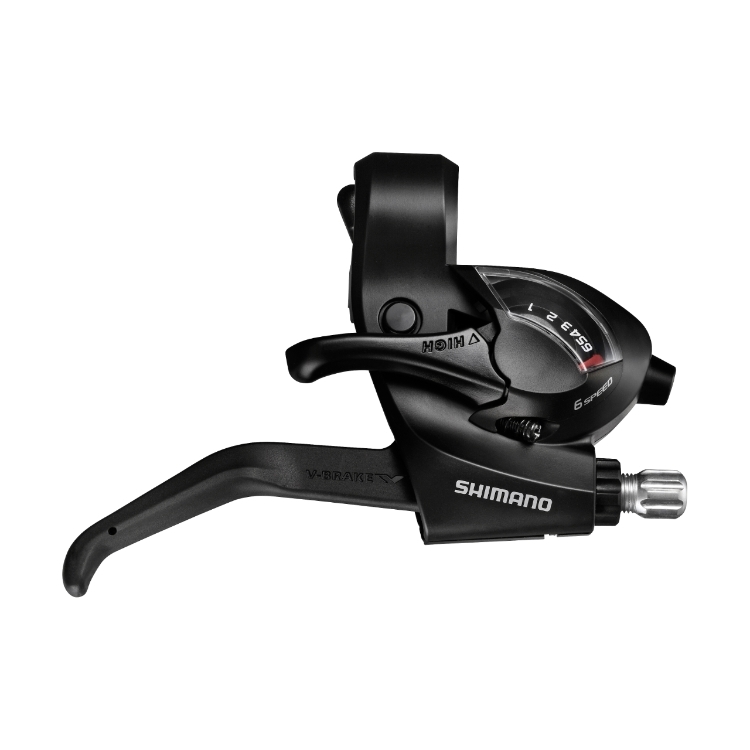 

Шифтер/тормозная ручка Shimano Tourney ST-EF41 прав 6ск 2050 мм черный б/уп ASTEF41R6AL