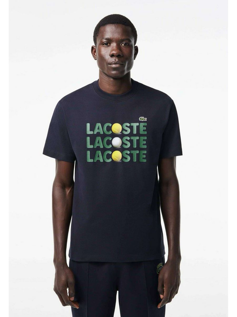 

Футболка мужская Lacoste LA222O0F0 синяя S, Синий, LA222O0F0