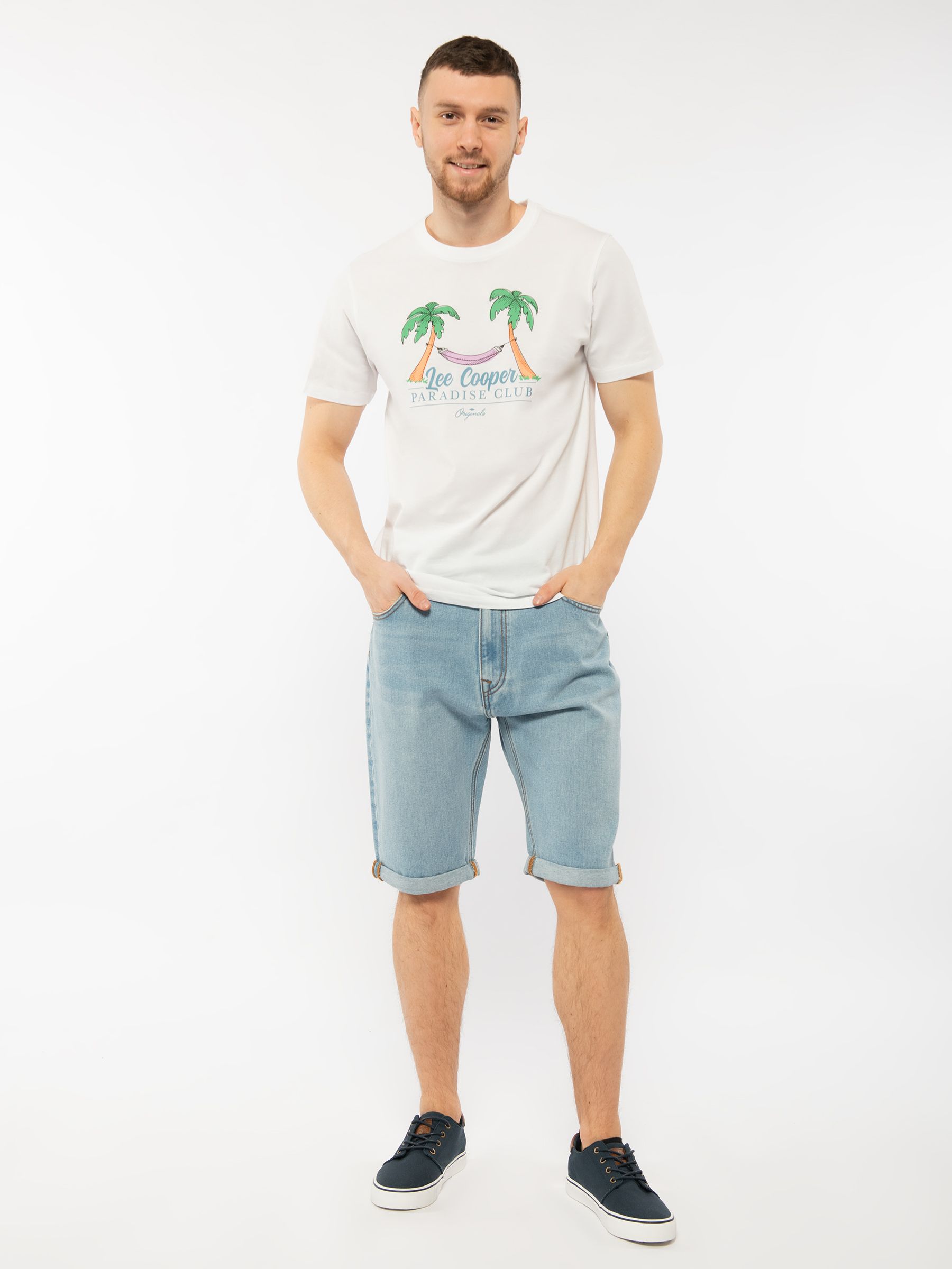 

Джинсовые шорты мужские Lee cooper LCO-HARRY-SH голубые 36, Голубой, LCO-HARRY-SH