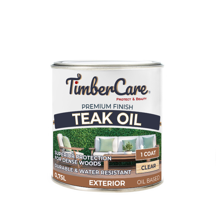 фото Тиковое масло для дерева teak oil, пропитка для дерева для наружных, 0.7 л timbercare