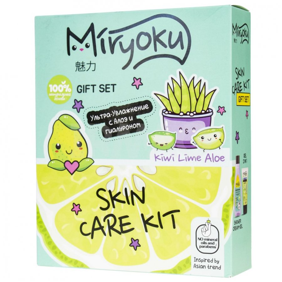 Купить Набор гелей для душа Miryoku Skin care kit увлажняющие 2 шт