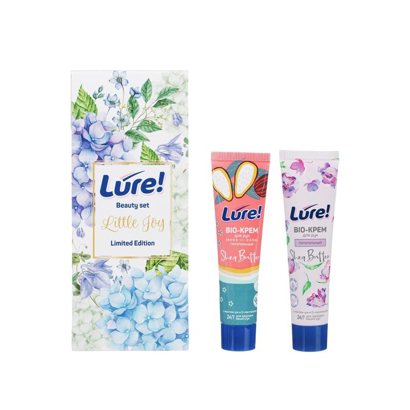 Lure крем для рук. Lure подарочный набор little Joy Bio. Lure набор little Joy (2шт крем для рук 40мл) 1045. Lure little Joy подарочный набор. Набор Lure Bio-крем для рук питательный с маслом ши 40мл.