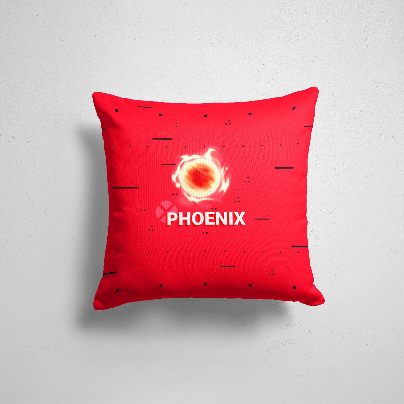 

Подушка декоративная 45х45см Геймерам Valorant Phoenix, Разноцветный
