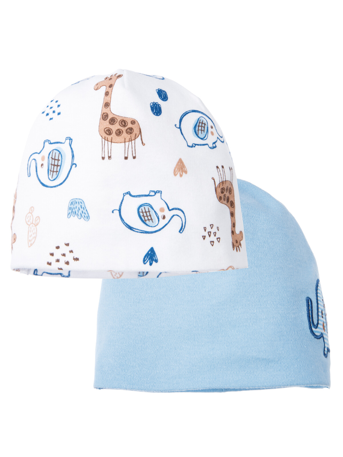 

Шапка детская PlayToday 12419003, белый; голубой, 40, 12419003