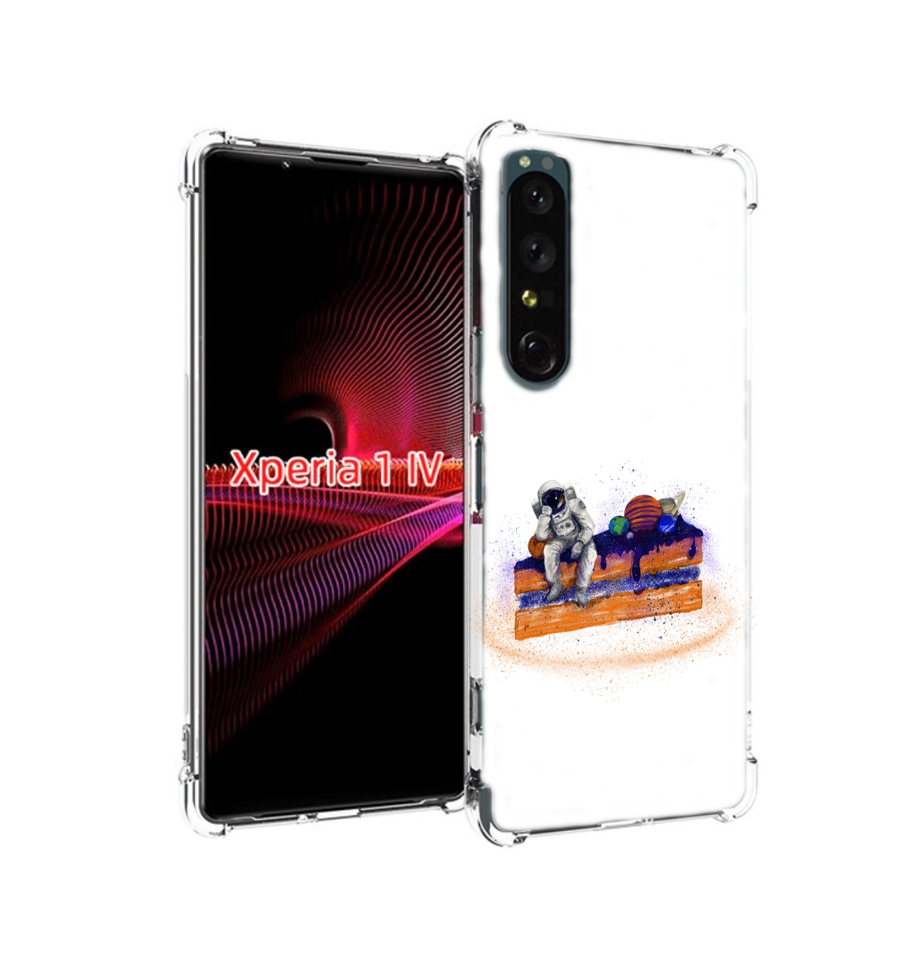 

Чехол накладка MyPads торт с планетами для Sony Xperia 1 IV, Прозрачный, Tocco