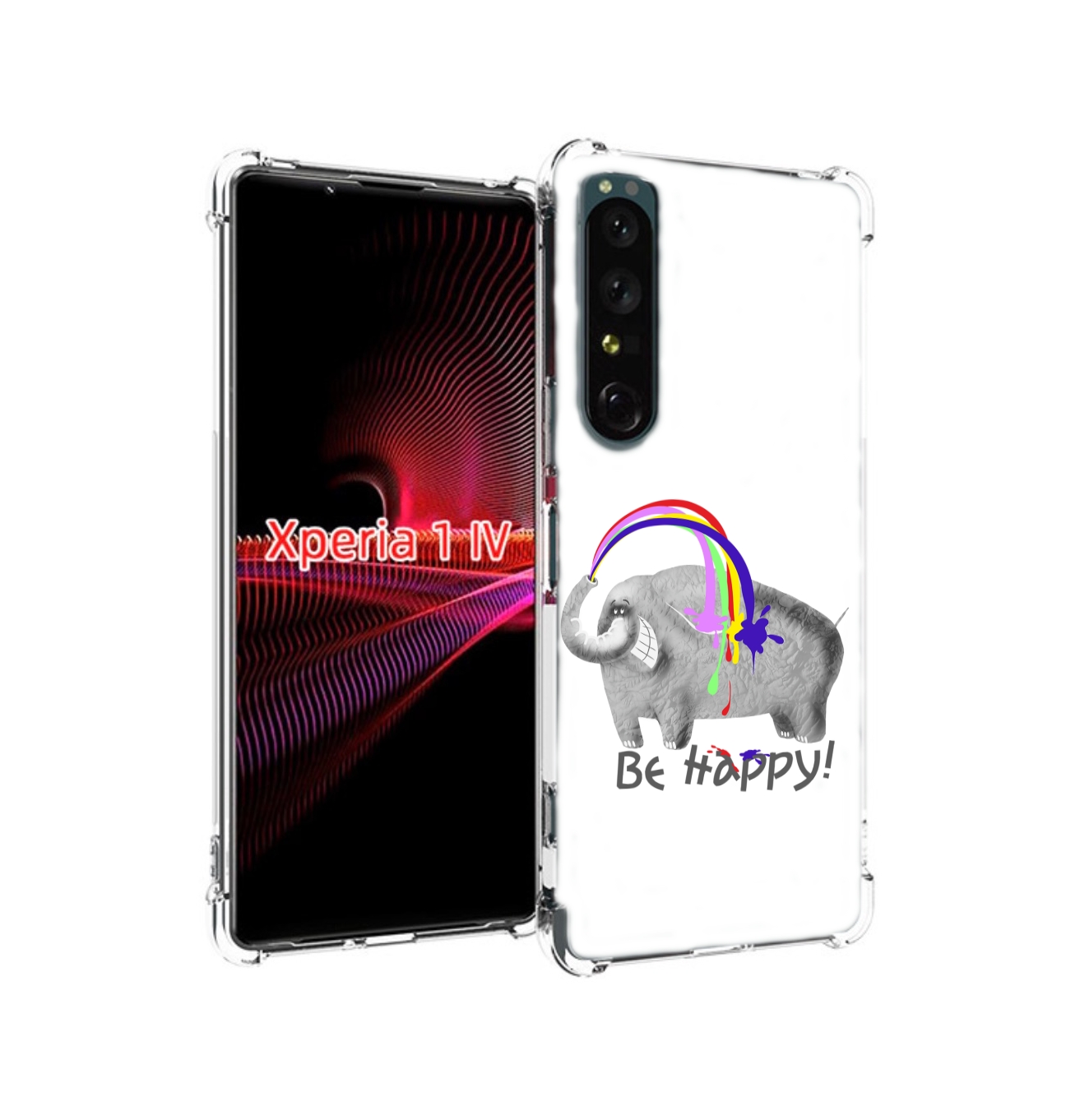 

Чехол накладка MyPads счастливый слон для Sony Xperia 1 IV, Прозрачный, Tocco