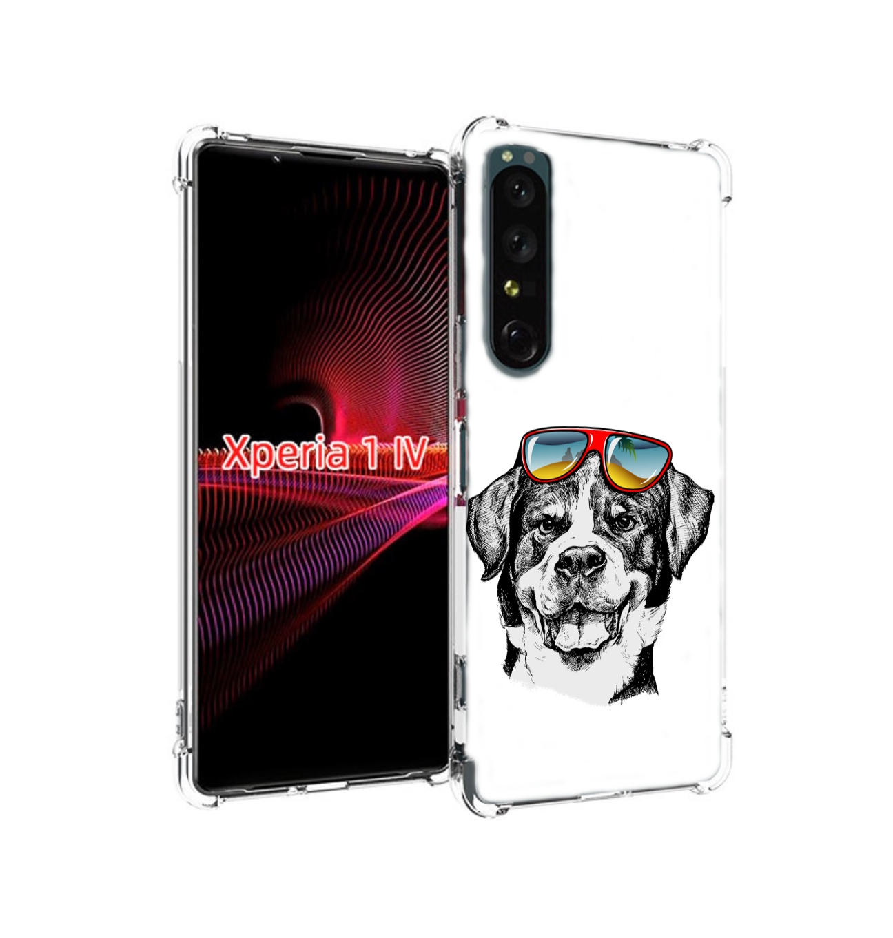 

Чехол накладка MyPads счастливая собака для Sony Xperia 1 IV, Прозрачный, Tocco