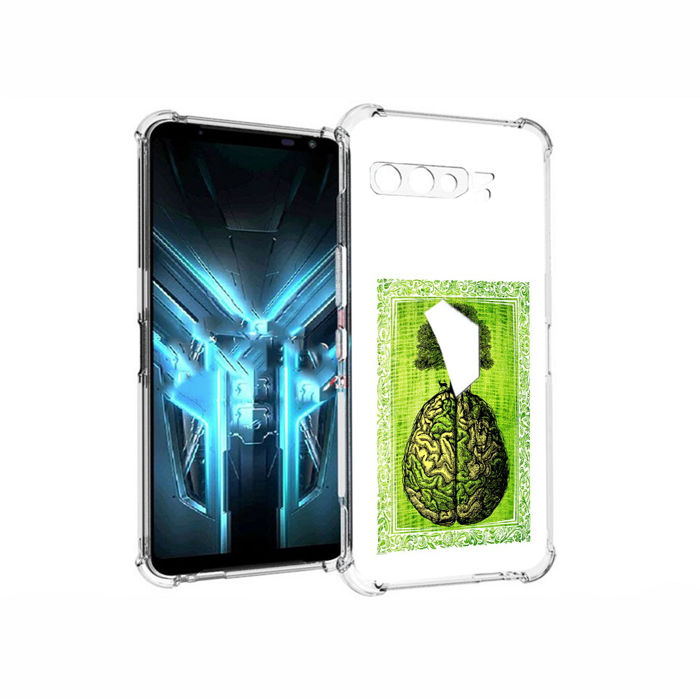 

Чехол MyPads Tocco для Asus ROG Phone 3 абстракция здоровый мозг, Прозрачный, Tocco