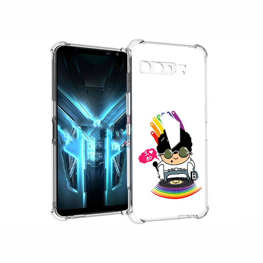 

Чехол MyPads Tocco для Asus ROG Phone 3 Я люблю 80-е, Прозрачный, Tocco