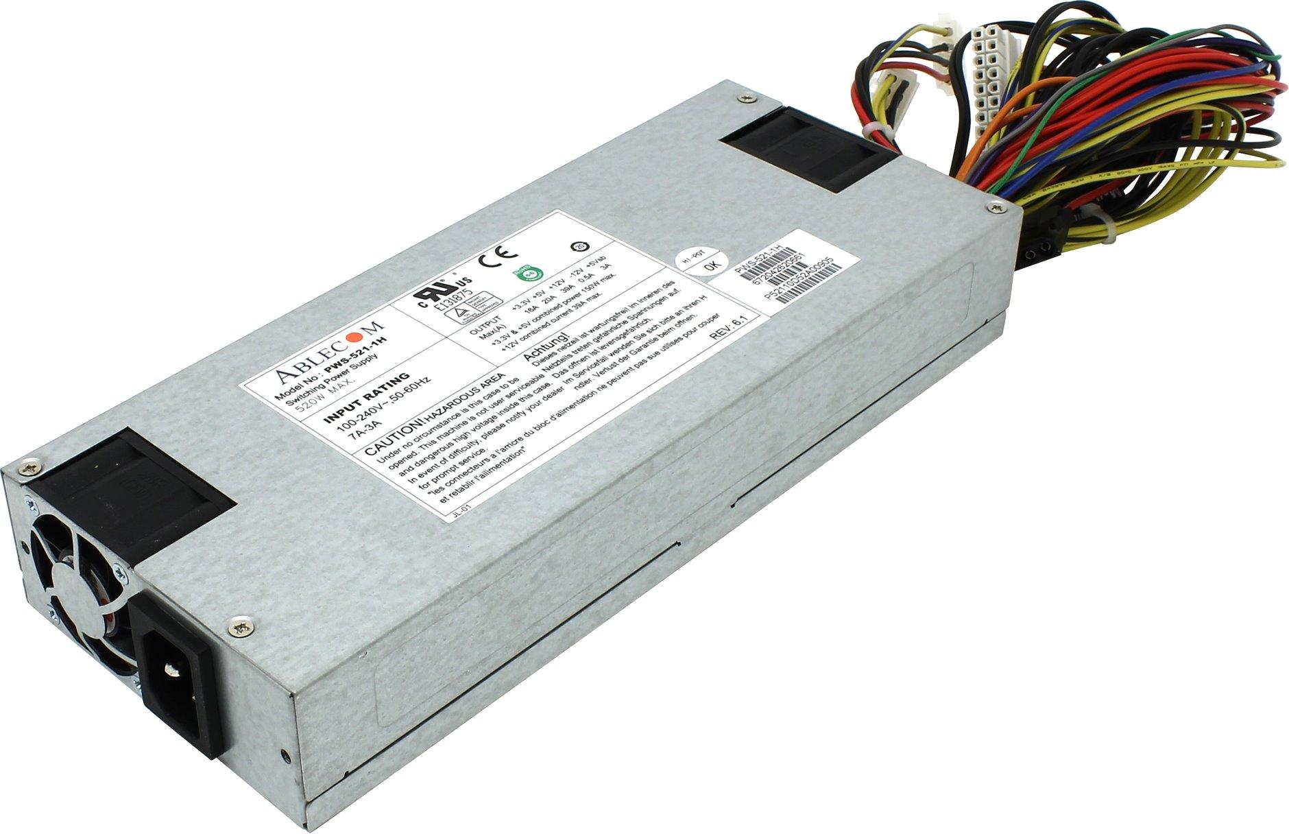 

Серверный блок питания Supermicro PWS-521-1H 520W (PWS-521-1H), Черный, PWS-521-1H