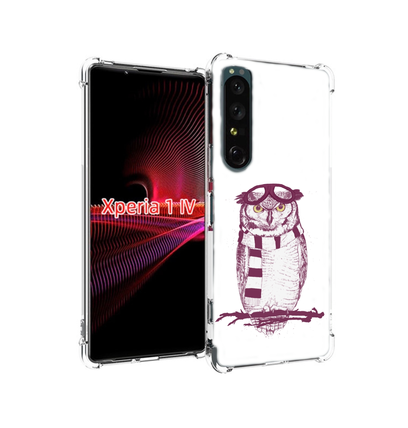 

Чехол накладка MyPads сова-летчик для Sony Xperia 1 IV, Прозрачный, Tocco