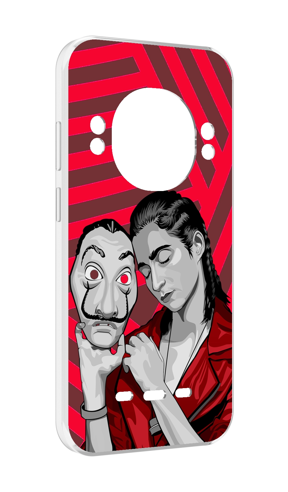 

Чехол Mypads Найроби-Бумажного-Дома для Ulefone Power Armor 16 Pro, Прозрачный, Tocco