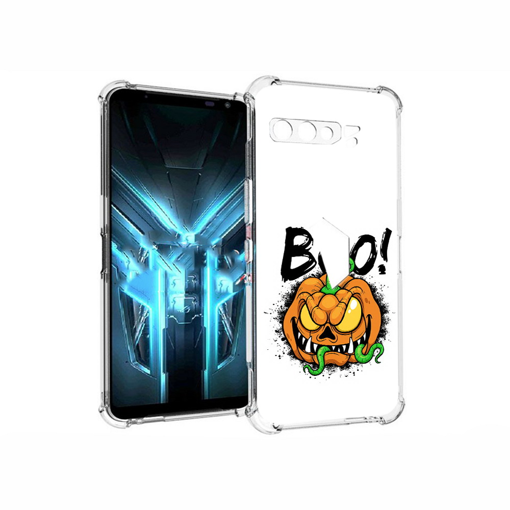 

Чехол MyPads Tocco для Asus ROG Phone 3 Хэллоуин бу, Прозрачный, Tocco