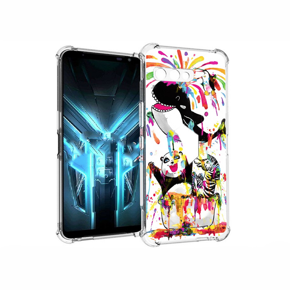 

Чехол MyPads Tocco для Asus ROG Phone 3 Хиппи кит, Прозрачный, Tocco