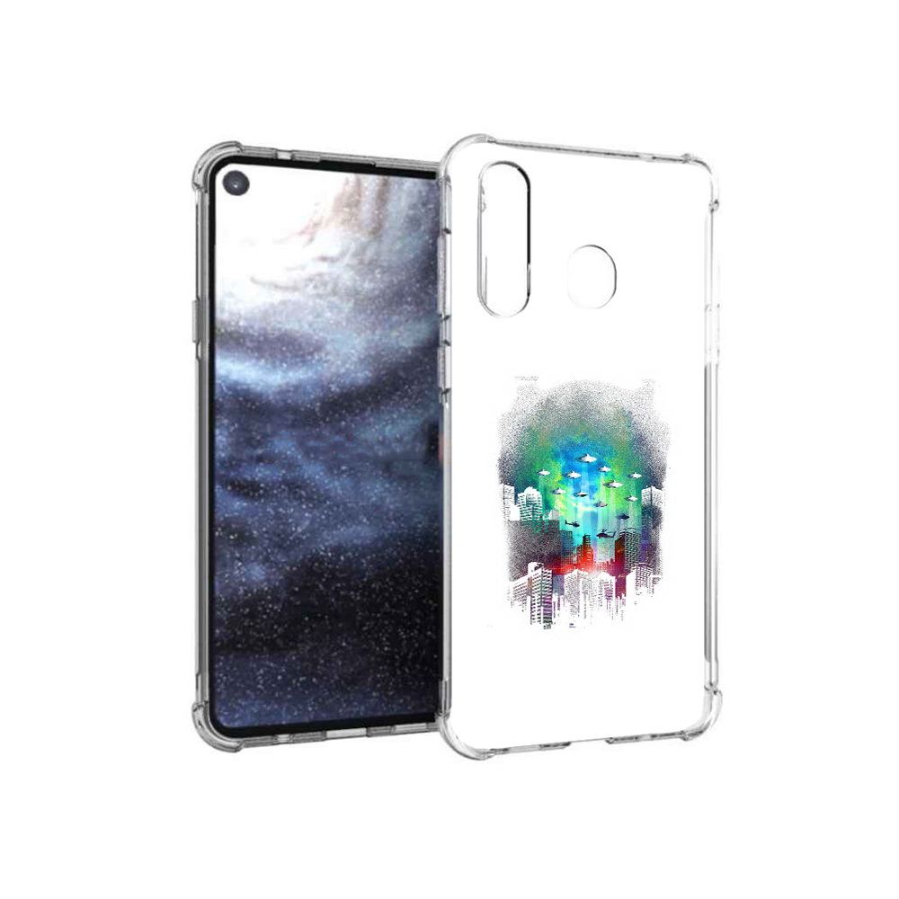 

Чехол MyPads Tocco для Samsung Galaxy A8s город в свечении (PT124633.501.296), Прозрачный, Tocco